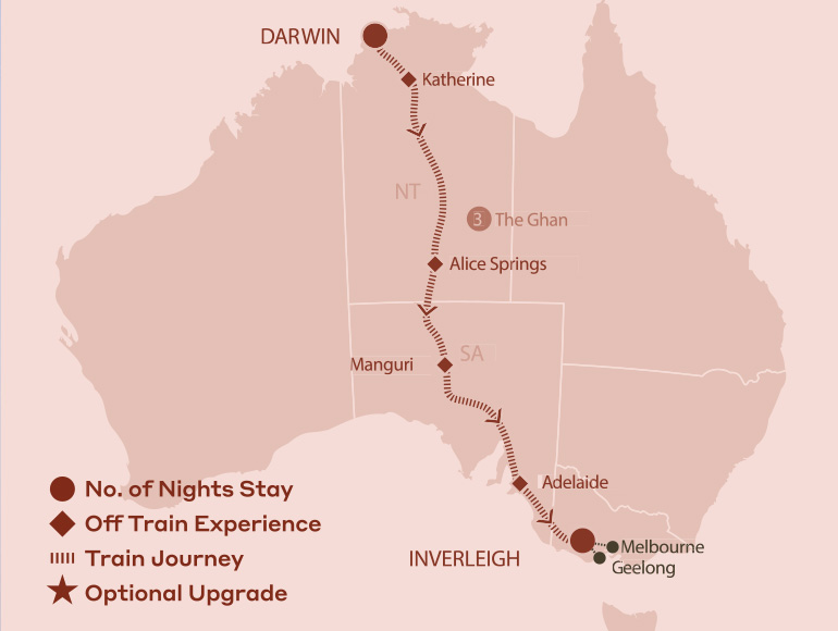 ghan_darwintogeelong_2025 Geelong Travel